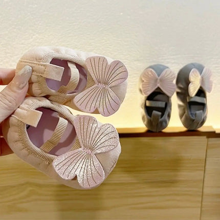 Fashionable and cute bow ballet flat shoes, suitable for babies and girls, lightweight and durable, suitable for spring and autu