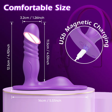 Wireless APP Wearable Thrusting G-Spot Vibrator for Women Female Clitoris Stimulator Telescopic Vibrating Anal Adult Sex Toys