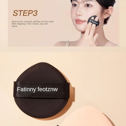 Feotznw Fineless Skin Cushion, Cover Cushion, Waterproof and Sweat-Proof, Moist and Delicate. Makeup Cover Cushion, Replace Shipping. Not Easy to Use Without Erasable