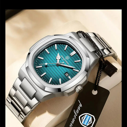 2025 New For Men Fashion Brand Male Watch Waterproof Luminous Stainless Steel Watches  Date Week Casual Quartz Men's Clock Reloj