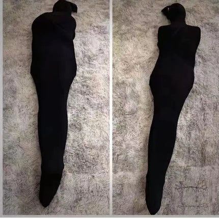 UNISEX Oil Shiny Full Body Stockings Mummy Bondage Sleeping Bag Pullover One-Piece All-Inclusive Tight for Special Occasions