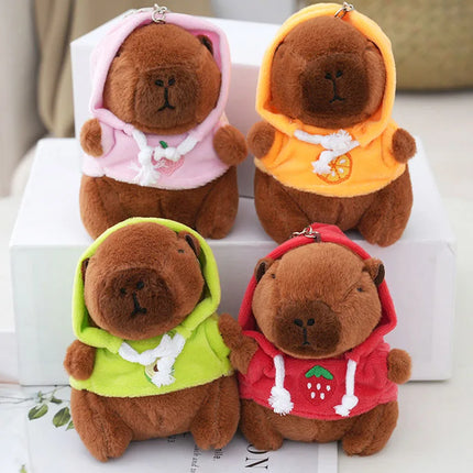 Cute Cartoon Kapibara Pendant Plush Toy Doll Bag Hanging Ornaments Cute Kapila Keychain Doll Car Pendant Desktop Doll Ornaments