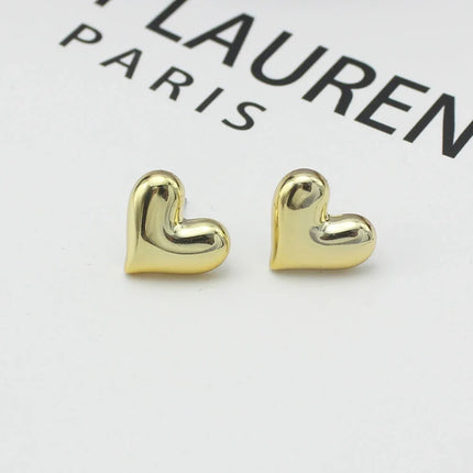 Geometry Twists UV Golden Stud Earrings for Women Simple Versatile Personality Exaggerated Smooth Creative Jewelry Girl Gift