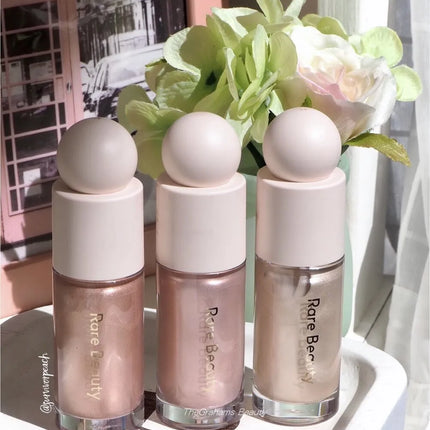 Rare Beauty Liquid Blush Highlighter Contour High Glossy Finish Luminizer Makeup Gel Face Body Brighten Glitter Natural Contour