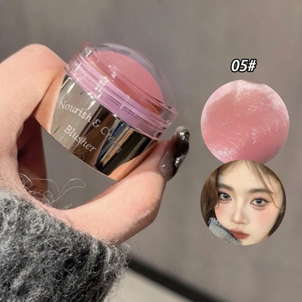 Blush Cream 6 Colors Natural Makeup Cheek Contour Lasting Matte Velvet Mousse Blush Mud Peach Cream Rouge Cheek Tint Cosmetics