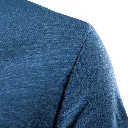 Brand Quality 100% Cotton Men's T-shirt V-neck Fashion Design Slim Fit Solid T-shirts Male Tops Tees Short Sleeve T-Shirt For Men
