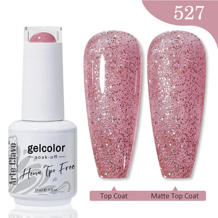 Arte Clavo 15ML Red Brown Color Gel Nail Polish Autumn Winter Nail Art Gel Nail Supplies Semi Permanent Soak Off UV Gel Varnish