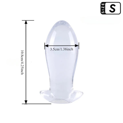 Transparent Huge Soft Anal Plug Big Butt Sex Toys for Men Women 18 Gay Masturbation Prostate Stimulation Massager Thick Expander