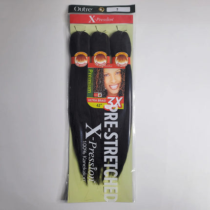 3 Pcs Bundle Deals Sensationnel Prestretched Braiding Hair,3x 52 In Kanekalon Flame Retardant Synthetic Braid For Box Twists