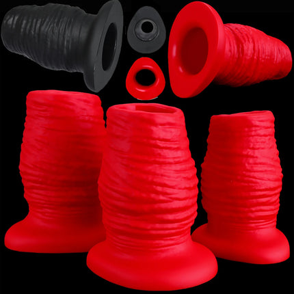Hollow Butt Plug Silicone Huge Anal Plug Speculum Peep Sex Toys For Women Men Gay Fisting Boxing Gloves Enema Flushing Adult Toy