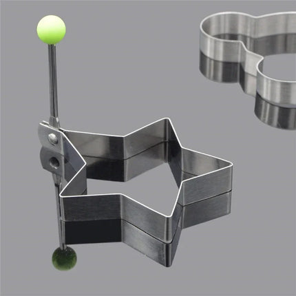 Stainless Steel Fried Egg Egg Mold Steel Fried Cooking Tools Kitchen Accessories Tools Kitchen Steel Egg Egg Shaper Omelette Mol