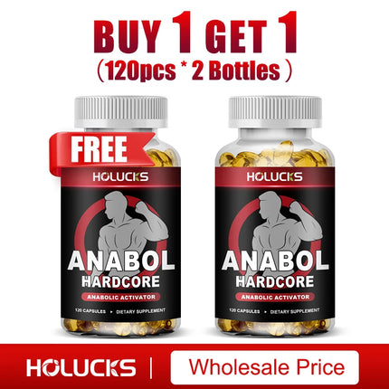 ANABOLIC Muscle Builder for Men, Boosts Energy, Strength & Endurance, Promote Muscle Protein Synthesis, Supports Hormone Balance