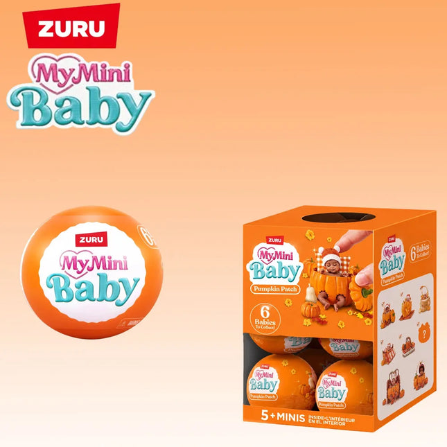 New Autumn Limited Edition Zuru Mini Brands My Mini Baby Pumpkin Patch Mystery Capsule Collection Doll Blind Box Toy