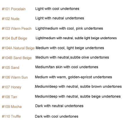 PHOERA Liquid Foundation Mineral Touch Oil Control Matte Skin-Friendly Makeup Full Coverage 24Hour Long Lasting Cosmetic