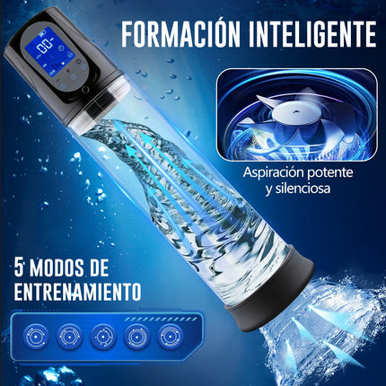 Electric Vacuum Penis Pump Men's Sex Toy Penis Extender 4 Sucking Modes LED Display Rechargeable Cock Training Penis Extension