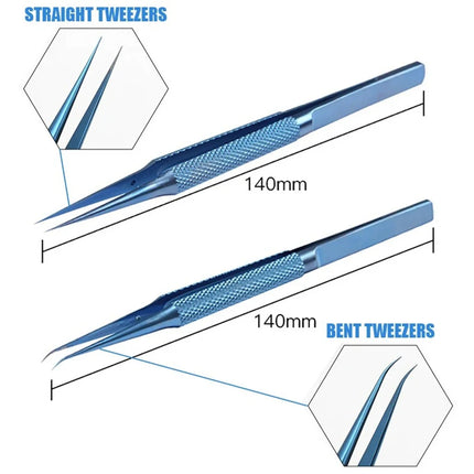 Precise Titanium Alloy Tweezers Professional Phone Repair Tool Fingerprint Flying Wire Tweezers Antimagnetic Electronic Forceps