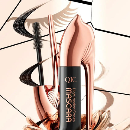 2025 High Heels Mascara 3D Waterproof Non-smudging Thick Curl Natural Slender Cross-border Makeup