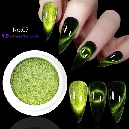 Aurora Mirror Glitter Nail Art Powder Ice Chameleon Rubbing Pigment Dust Sparkly Charm Nails Design Accessory DIY Decorations