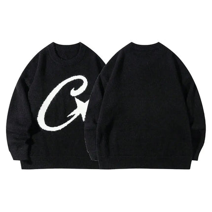 Loose Long Sleeve Sweater Street Style Versatile Overhead Knitted Shirt Andre New Arrival Unisex Comfortable Knitwear for Autumn