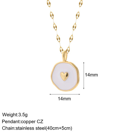 Heart Evil Blue Eye Sun Necklace for Women Cute Dog Bee Elephant Gold Color Pendant Woman's Collars Long Stainless Steel Chains