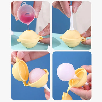Quality Mini Silicone Ice Molds Reusable DIY Ice Pop Mold with Removable Lids Lollipop Ice Maker Party