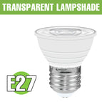 E27 Transparent / Warm White / 7W