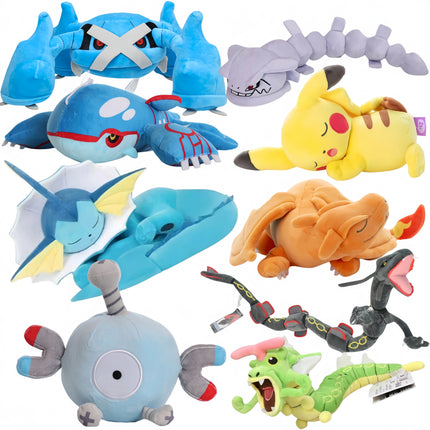 Pokemon Plush Kyogre Metagross Magnemite Plush Dolls Pikachu Peluche Steelix Rayquaza Vaporeon Charizard Caterpie Stuffed Toys