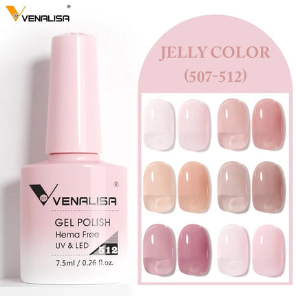 7.5ml Venalisa TPO FREE HEMA FREE Gorgeous Color Nail Gel Polish Long Wear Soak Off UV LED Gel Varnish Nail Manicure Gel Varnish
