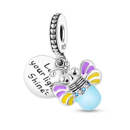 Charm Hot Sales 925 Sterling Silver Charms Beads CZ pave Round Charms Fit Original Bracelet Necklace Charms Jewelry Gift DIY