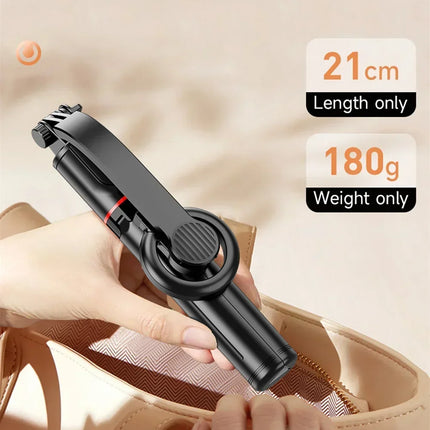Magnetic Extendable Selfie Stick Tripod Holder Stand with Bluetooth Wireless Remote for Magsafe IPhone Android Portable Mount