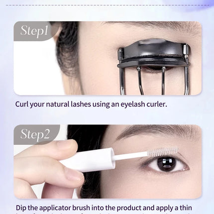 ANJOSIRMA Mascara Long-lasting Curl Waterproof Lash Setting Gel Eyelashes Styling Liquid extend False Eyelash Natural Makeup