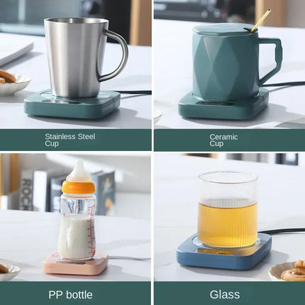 Hot Selling Winter Heated Coasters 55°C Constant Temperature Milk Warmer Pads for Coffee Tea Perfect for Home Office Use