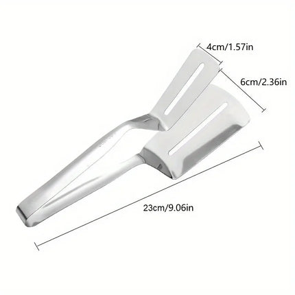 1/3pc Stainless Steel Spatula with Clamp Picnic BBQ Clip Tong Multifunctional Cooking Tool For Frying Fish Steak Kitchen Utensil