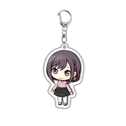 PJSK Kawaii Cute Anime Characters Acrylic Keychain Ornaments Girls Cartoon Backpack Charm Keyring Jewelry Accessories Gifts Toys