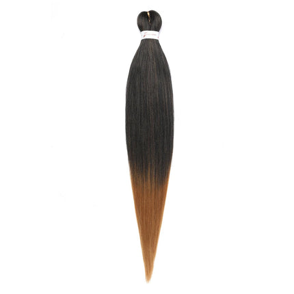 Pre-stretched Synthetic Braiding Hair Ombre Professional Easy  Hot Water Setting Soft  Crochet Braid Hair  Extensions