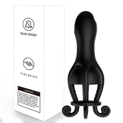 Sex Toys for Men Rechargeable Penis Massager with 10 Vibrators Male Masturbator Delay Lasting Glans Trainer Men's Glans Vibrator