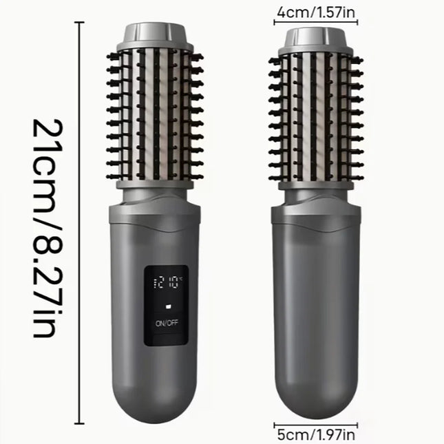 40mm Cordless Hair Styler | 360° Heating Volumizing Brush | Type-C Portable Styling Tool
