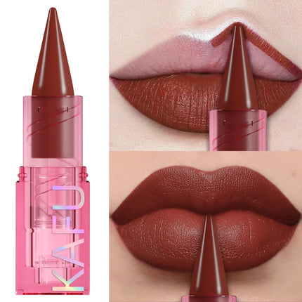 15-Colors Sexy Red Pink  Lipstick Pen Matte Contour Tint Lip Stick Long Lasting Lip Liner Pen Korean Makeup Gifts Lip Glaze