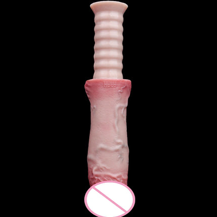SXXY Soft Double Layer Dildo With Handle Silicone Skin Touch Handle Butt Plug Long Male Female Masturbator Sex Toys Sexshop
