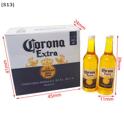 1Set 1:12 Dollhouse Miniature Corona Beer Case Model DIY Kid Toy Accessories Simulation Life Scene[Q]Q@
