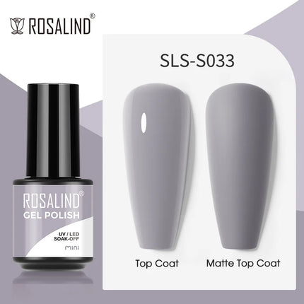 ROSALIND Gel Nail Polish UV Base Top Coat Soff Off Stamping Polish All For Art Manicure Semi Permanant Gel Nail Fast Shipping