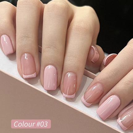 9 Colors Pink Patting Glue Smudge Canned High Saturation Popular Semi-Solid Nail Polish Glue Nail Salon Special