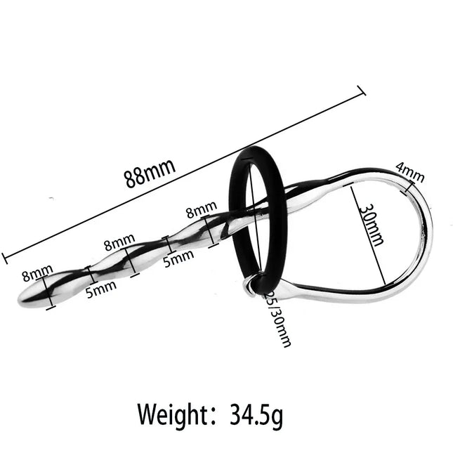 Male Masterbator Anal Sounds Urethral Dilators Catheters Stainless Steel Penis Plug Male Chastity Sex Toys for Men Erotic Sex