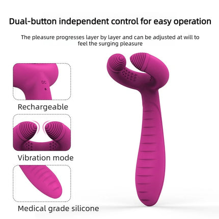 Powerful G Spot Rabbit Vibrator for Women Nipple Clitoris Stimulator Massager Three Motors Dildo Adult Goods Sex Toys for Female