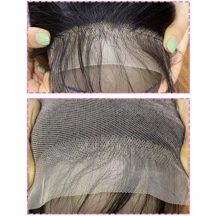 4x4 5x5 6x6 Lace Closure Human Hair Hand Tied Straight Transparent Lace Closure Brazilian Human Hair Length 12 inch to 24 inch