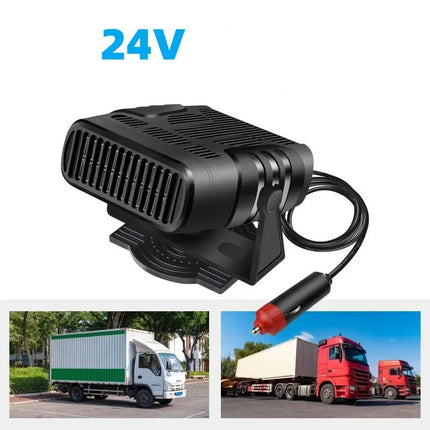 200W Dryer Windshield Defogging Car Heater 12V/24V Heater Portable Defogger Defroster Heating Fan Household Heater 2026 New
