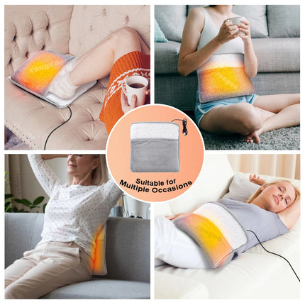Foot Warmer Electric Foot Heating Pad USB Soft Plush Washable Foot Heater Portable Winter Foots Warming Mat for Home Bedroom