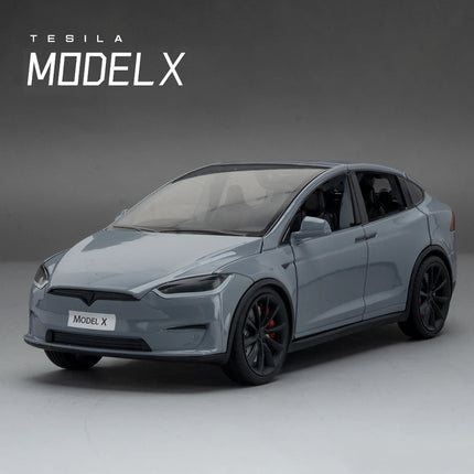 1:24 Model X Model Y Model 3 Alloy Die Cast Toy Car Model Sound and Light Children's Toy Collectibles Birthday gifts
