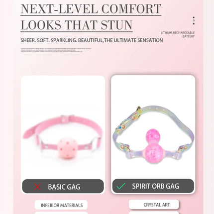 LEZEE Silicone Mouth Gags Breathable Open Oral Adjustable Belt BDSM Ball Gag For Adults Game Bondage Gear Sex Toys For Women Men
