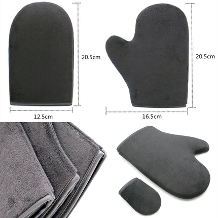 Self Applicator Tanning Glove Mitt 2pcs Reusable Body Face Back Tan Tools